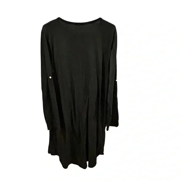 Made in Italy Black multi layer dress size L - Picture 6 of 11